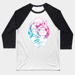 Dual Color Aquarius Beauty Baseball T-Shirt